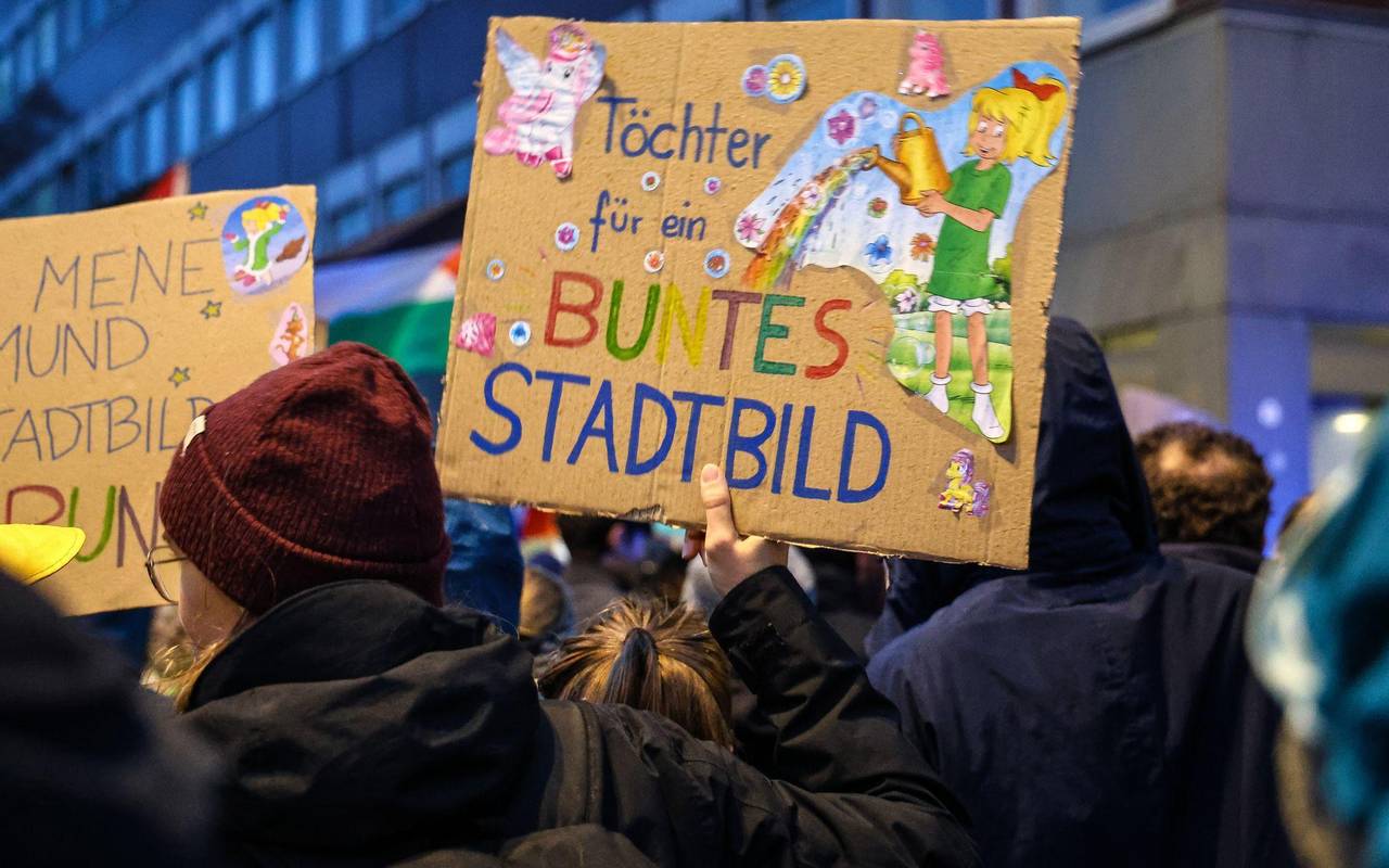 Demonstration nach «Stadtbild»-Aussagen - Münster