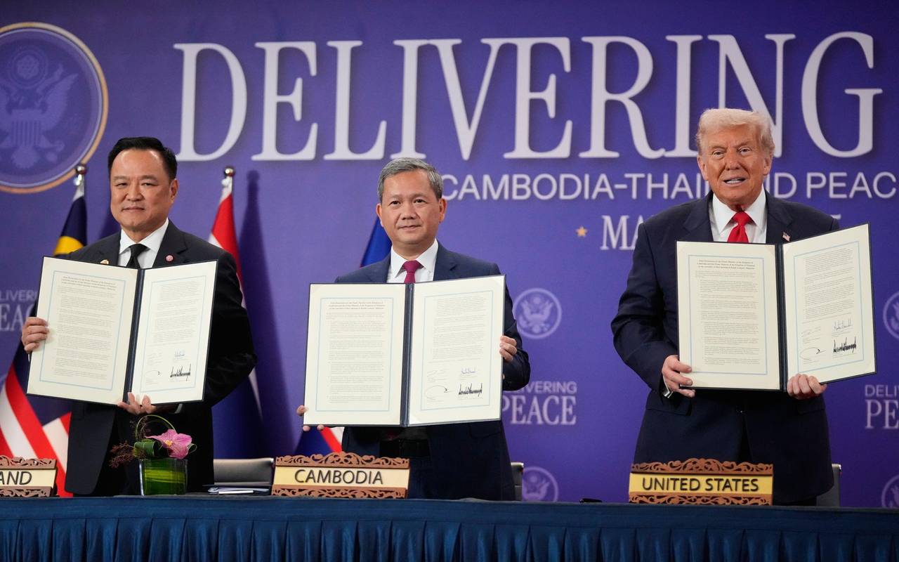 Unterzeichnungszeremonie mit Donald Trump