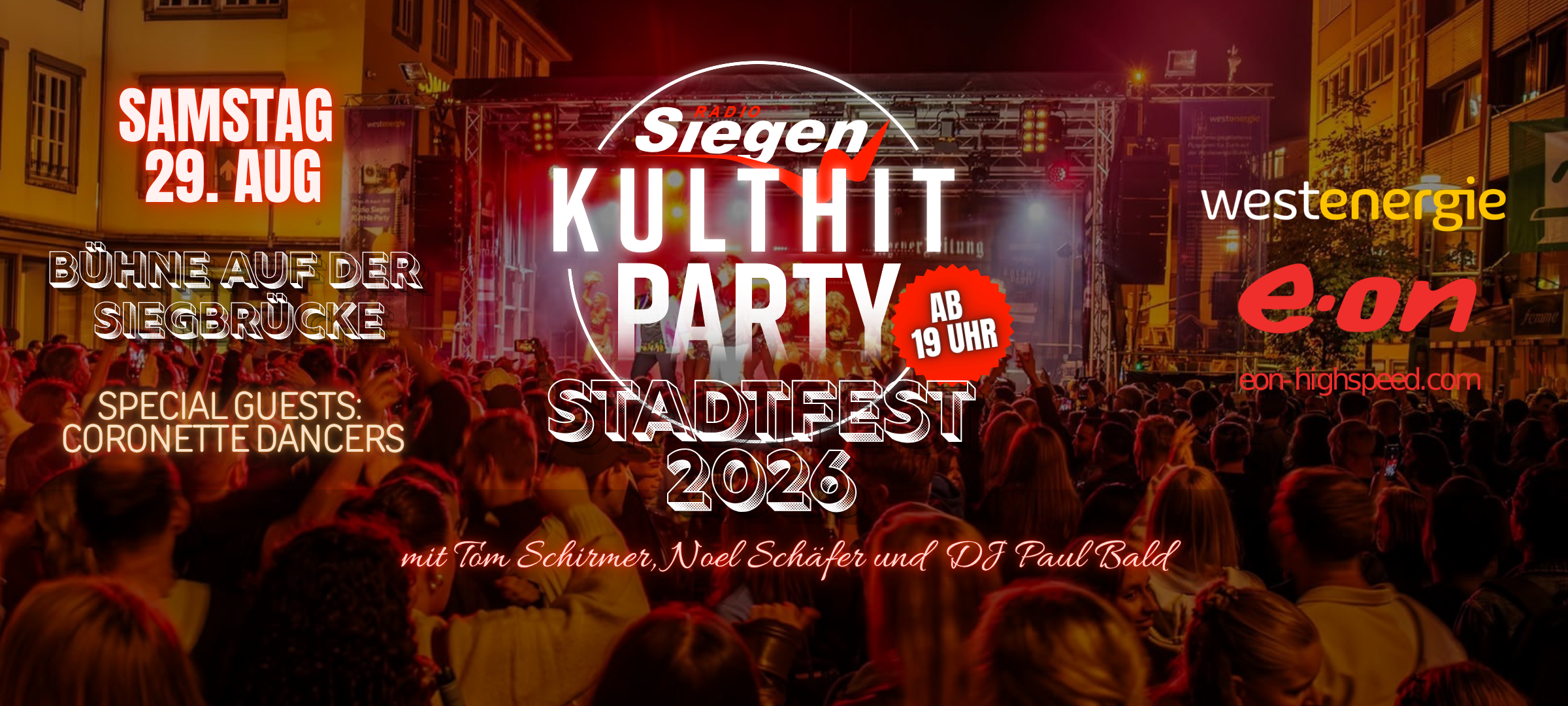 Radio Siegen Kulthitparty am 29. August!