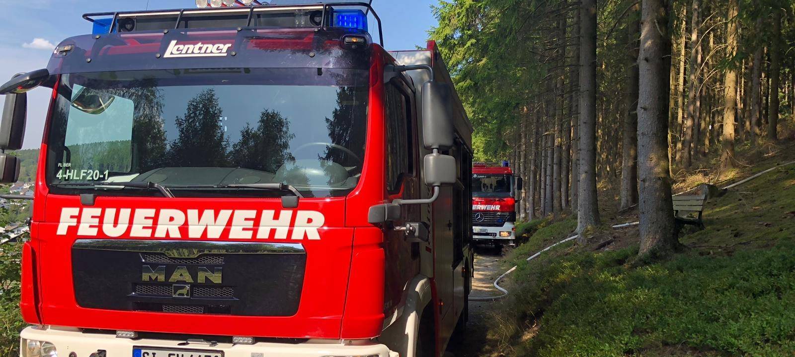 Waldbrand in Bad Berleburg