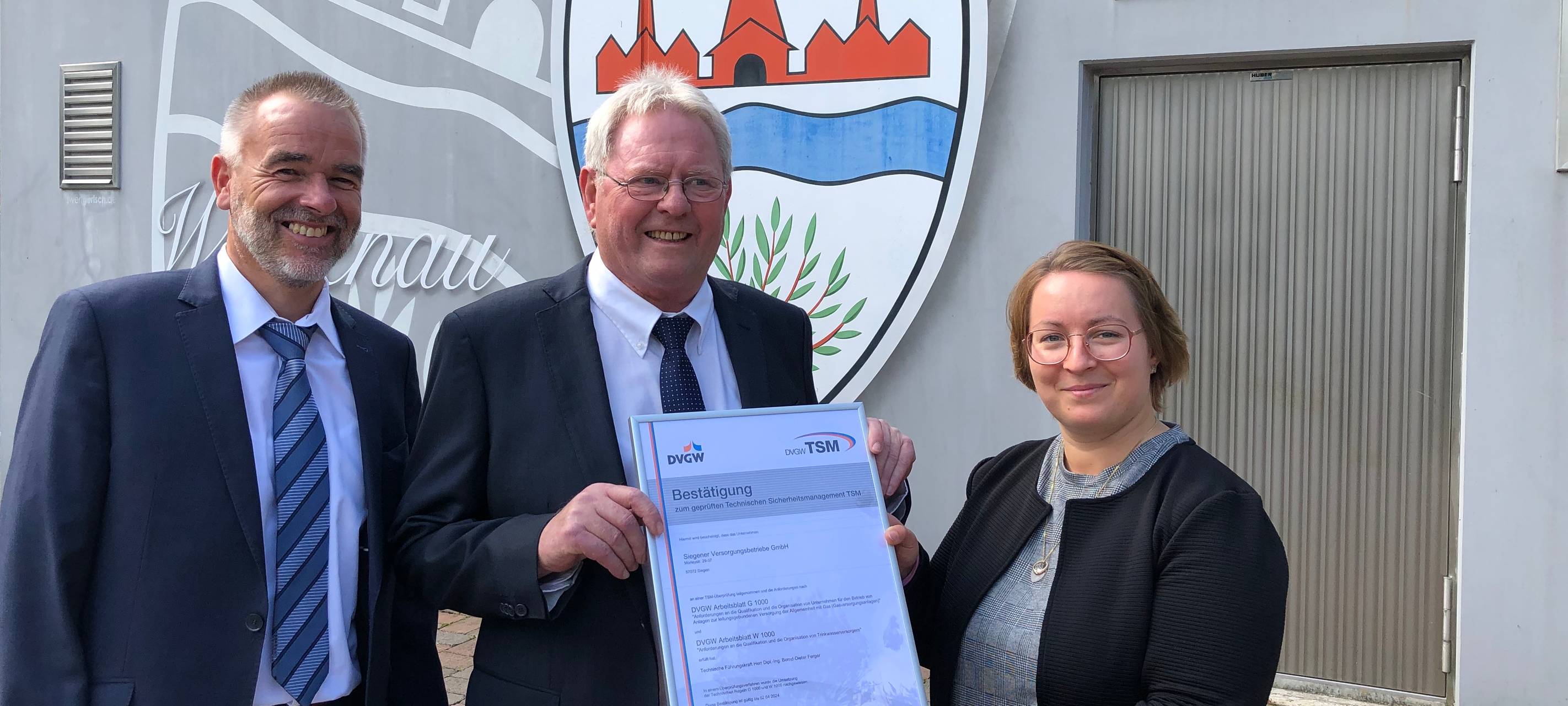 Siegener Versorgungsbetriebe erfolgreich zertifiziert