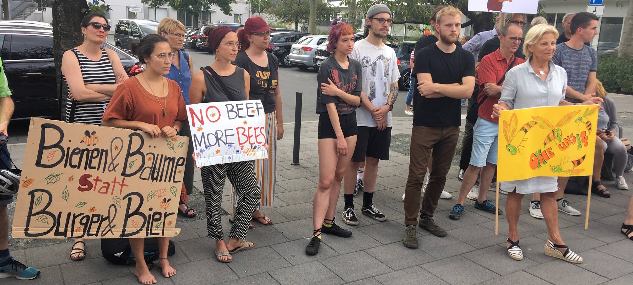 Protest vor dem Rathaus