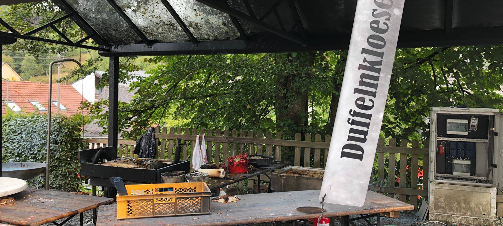 Explosion beim Backesfest