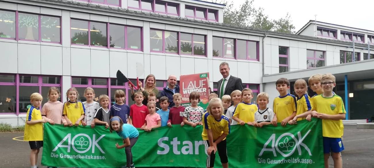 AOK-Laufwunder heute an der Sonnenhangschule