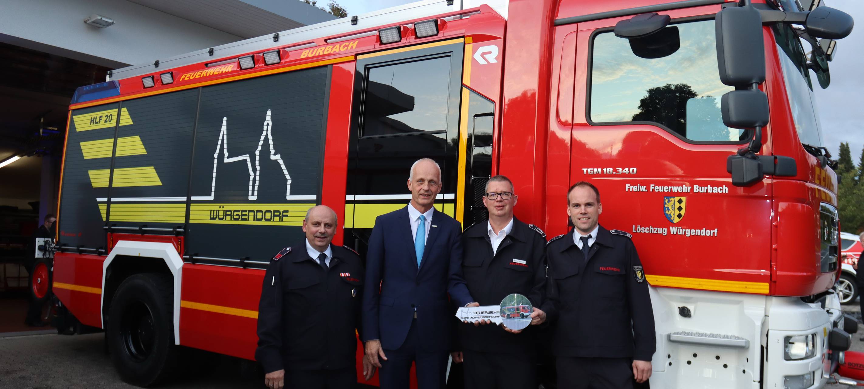 Würgendorfer Feuerwehr freut sich über neues Löschfahrzeug