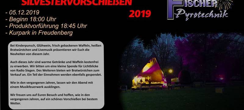 05.12.2019 - Silvestervorschießen für die Aktion Lichtblicke