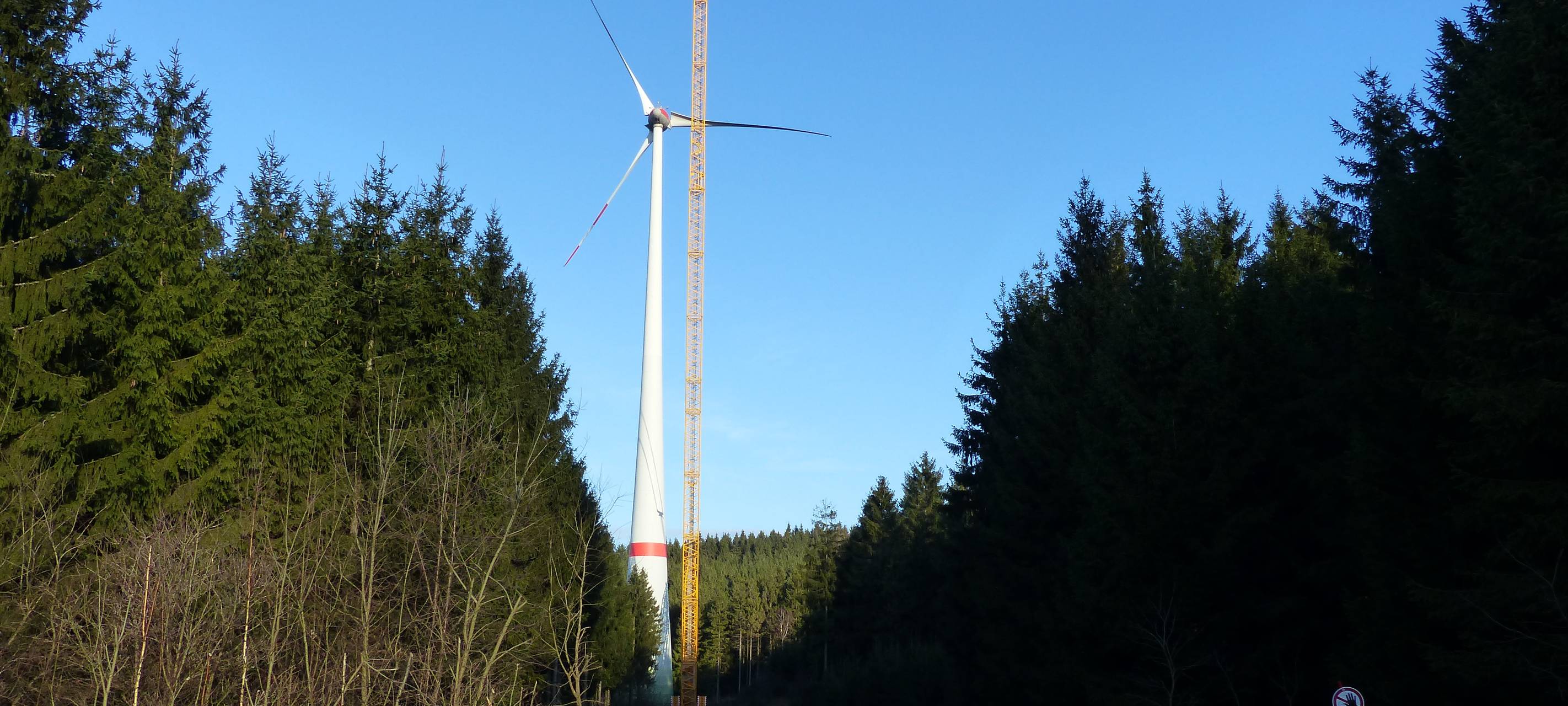 Reparatur an Windrad läuft