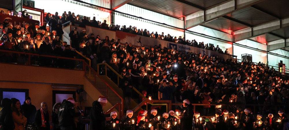 Weihnachtssingen im Leimbachstadion