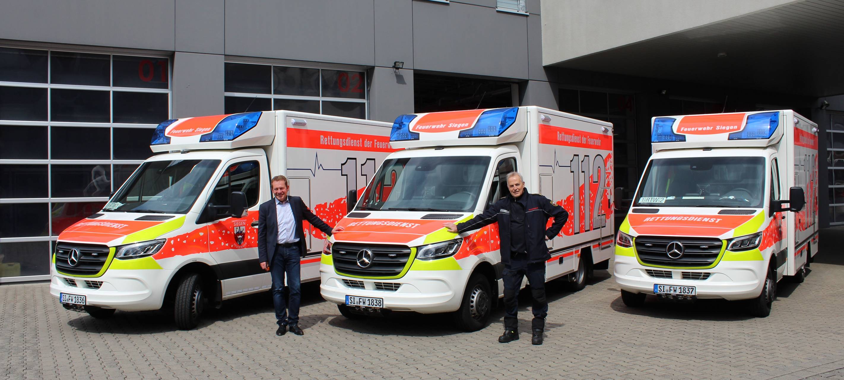 Drei modern ausgestattete Rettungsfahrzeuge für die Feuerwehr Siegen
