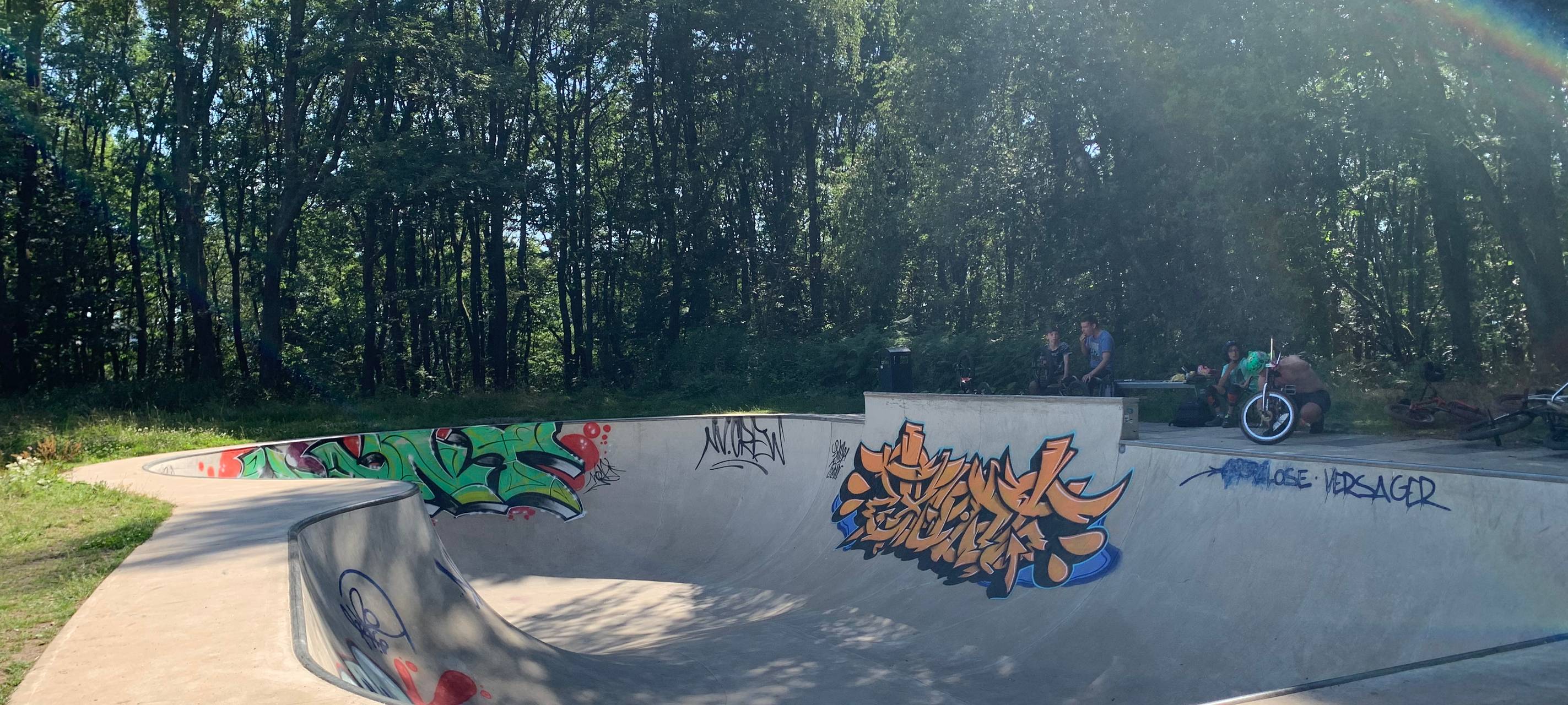 Schmierereien im Skatepark