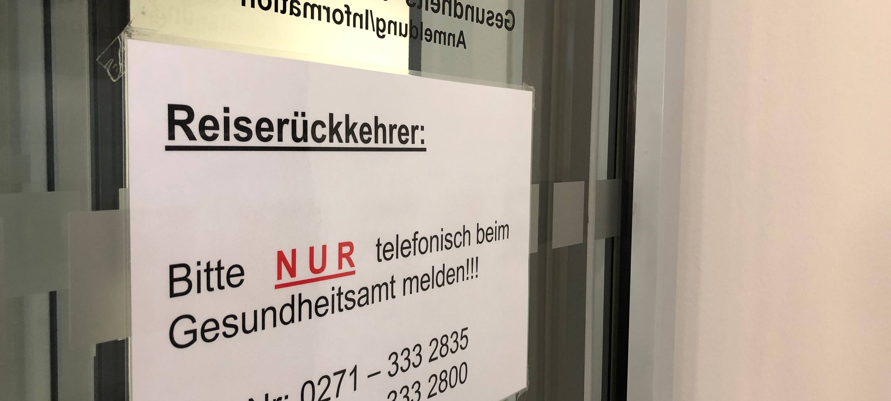 Infektion im Heimaturlaub