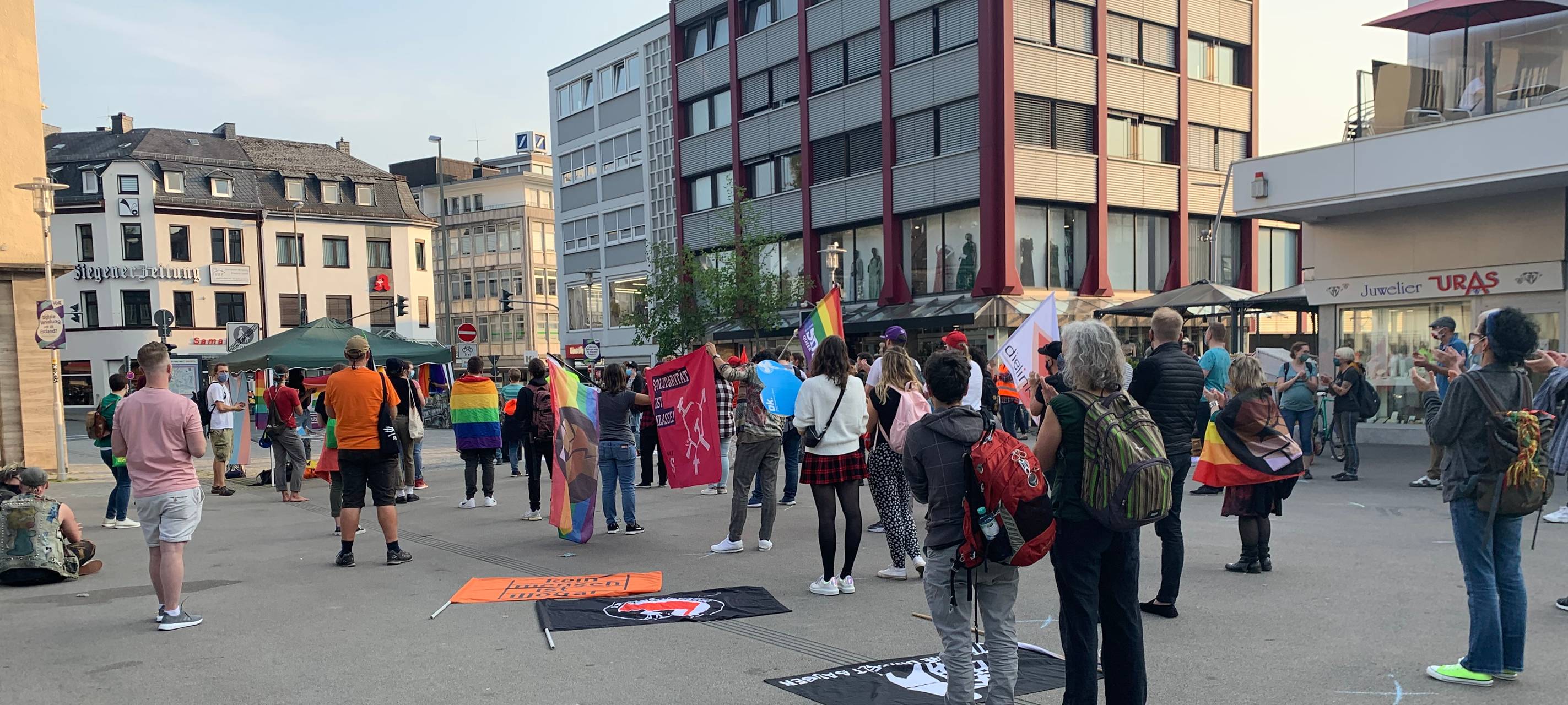 Friedliche Kundgebungen in der Siegener Innenstadt