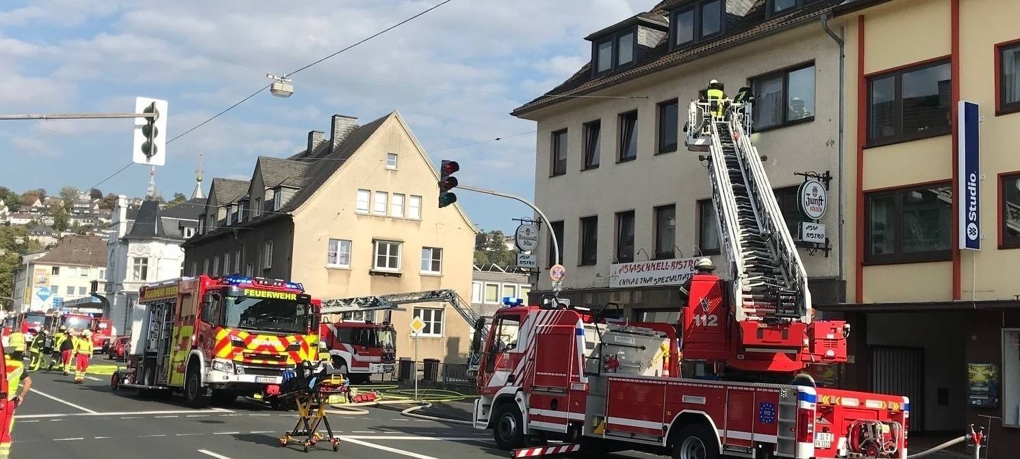 Feuer in Siegener Asia-Imbiss