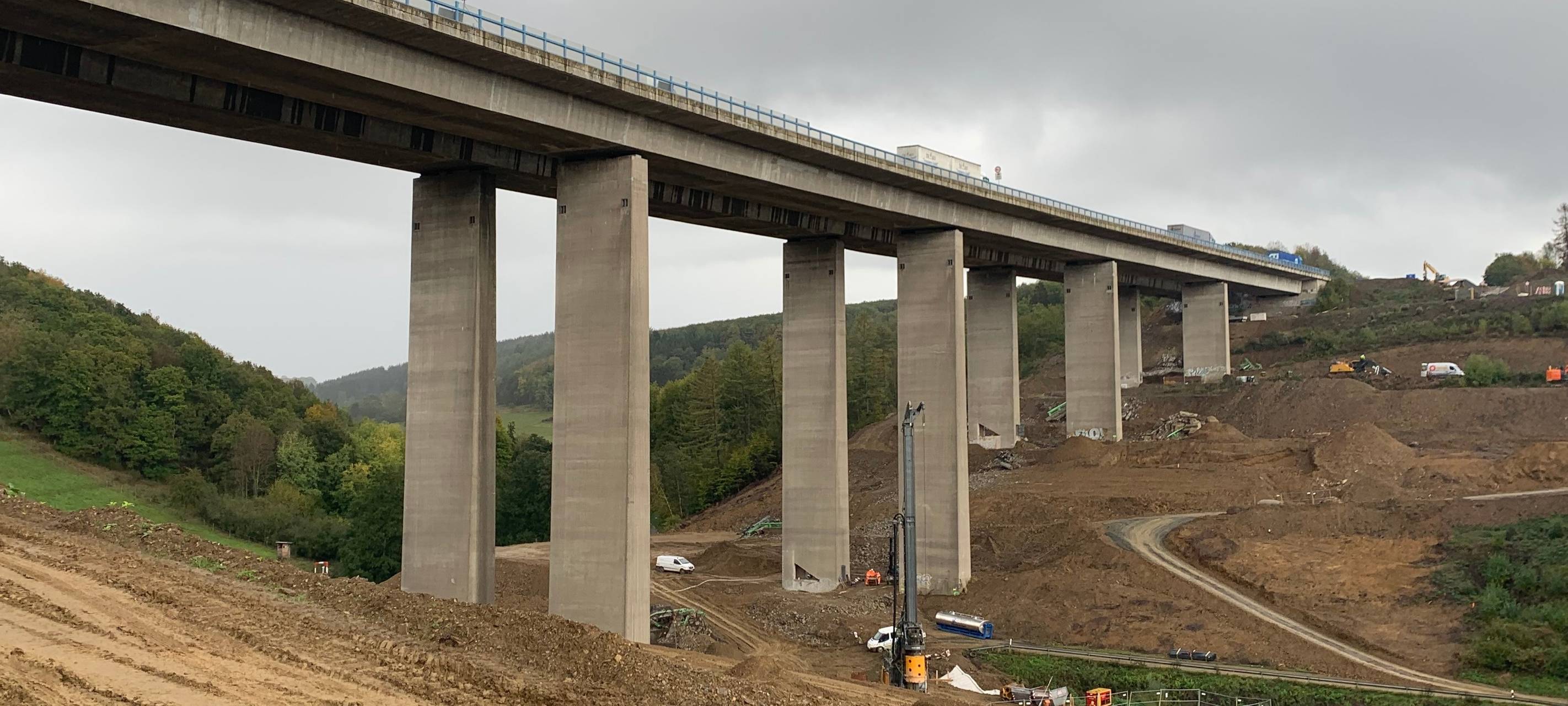 Brückenbaustellen im Winterschlaf