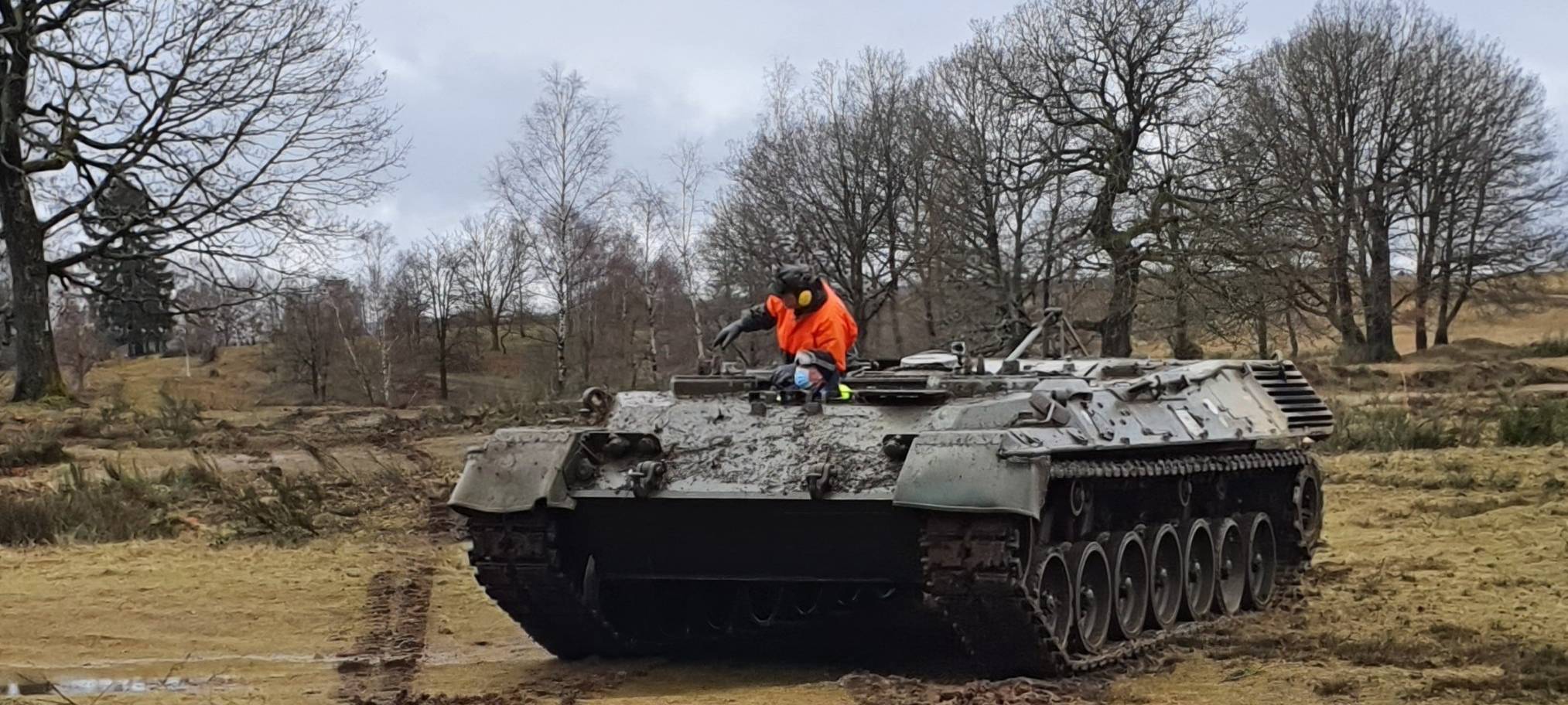 Panzer auf der Trupbacher Heide im Einsatz
