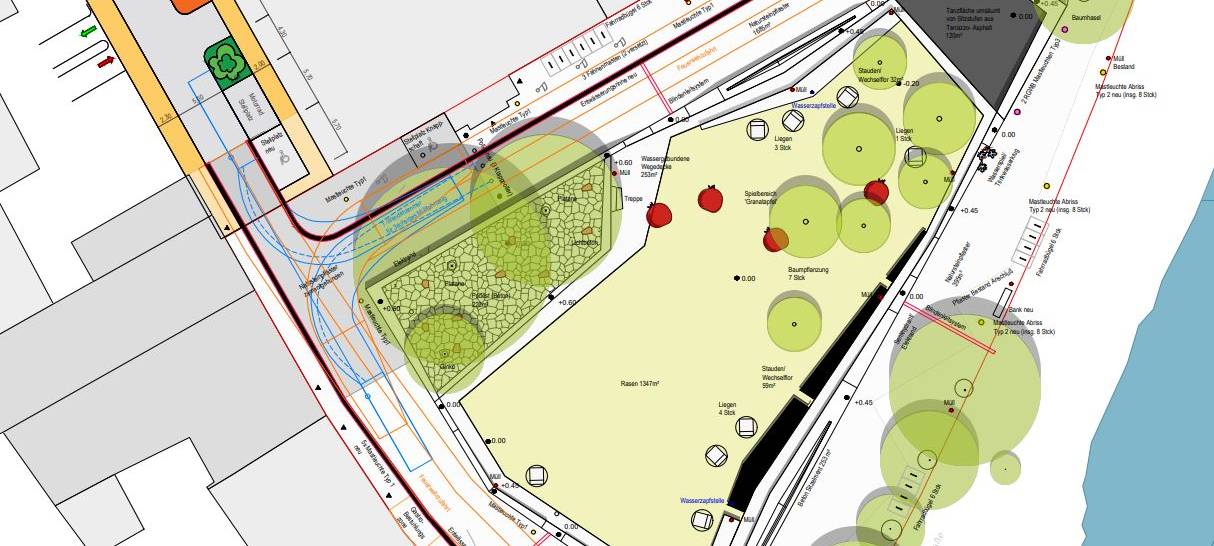 Attraktiver neuer Park