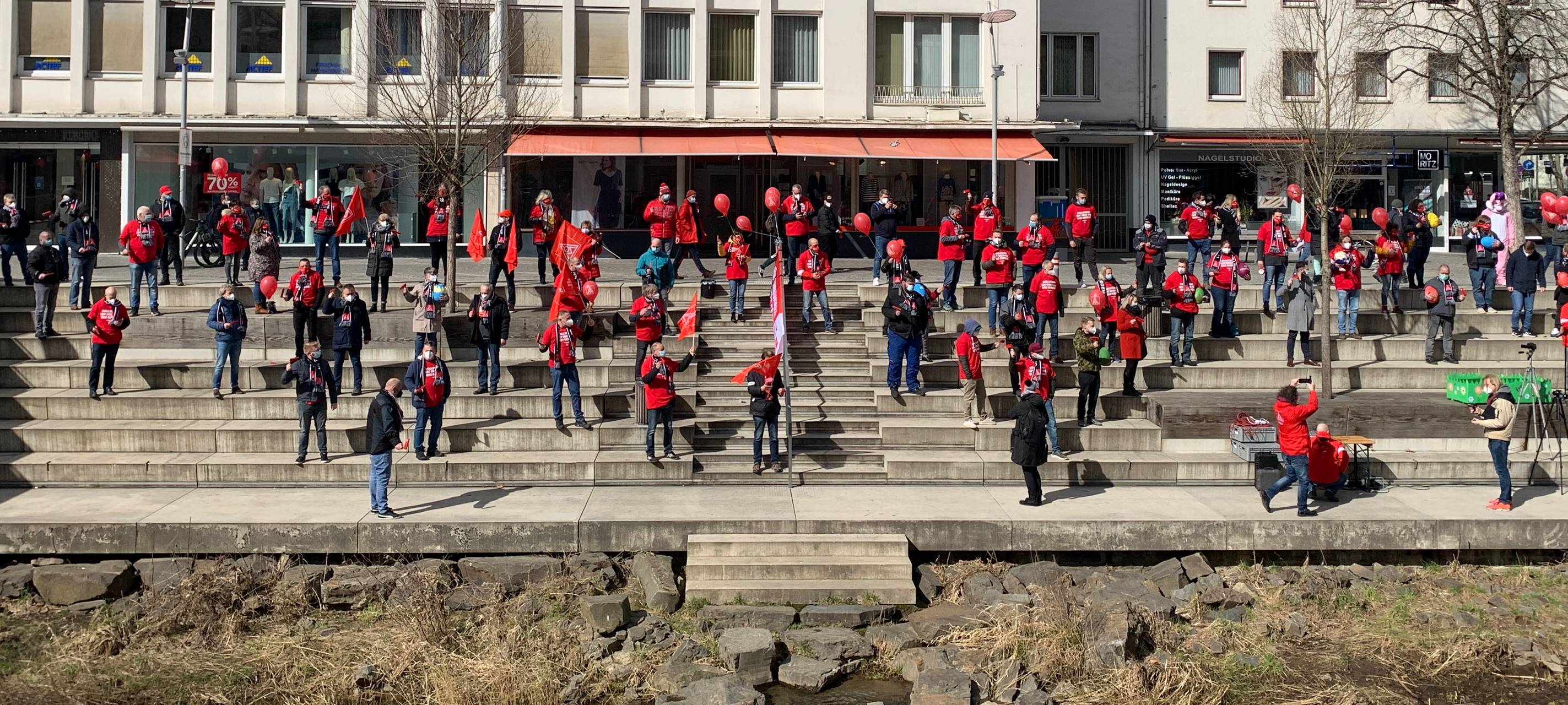 Protestaktion der IG Metall Siegen-Wittgenstein