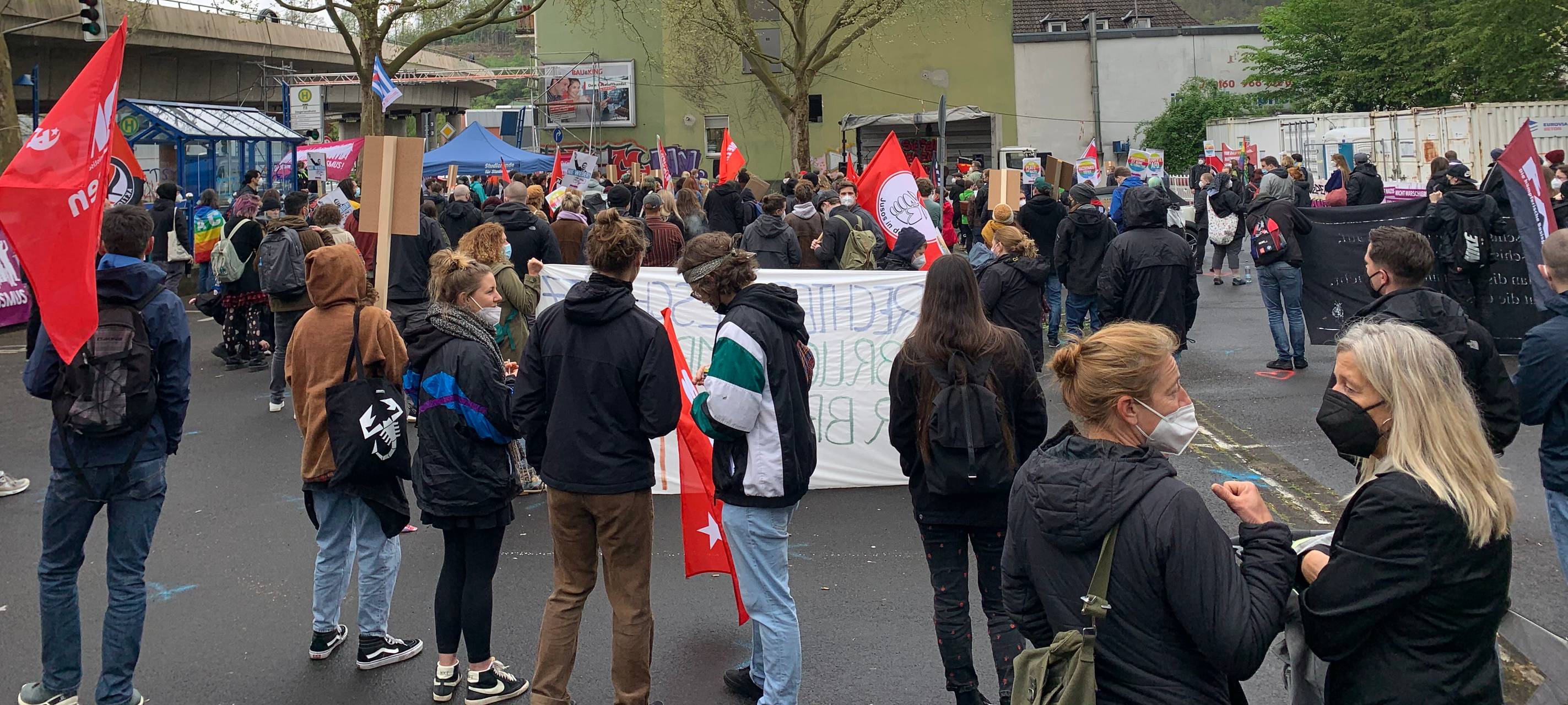 Proteste in Siegen gegen AfD-Veranstaltung