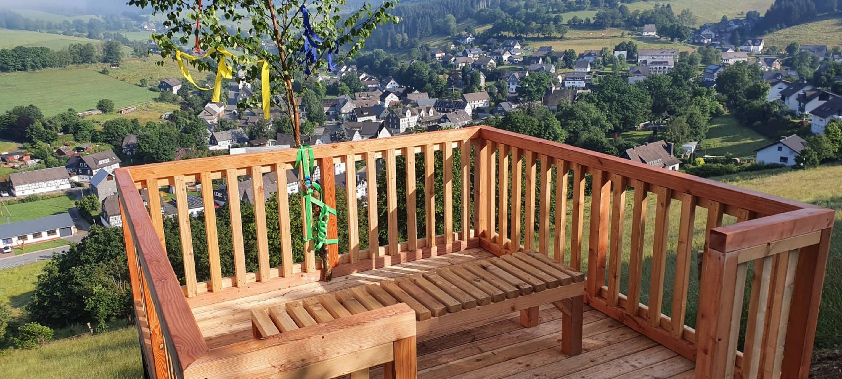 Neue Aussichtsplattform in Aue-Wingeshausen