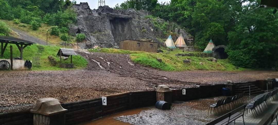 Elspe-Festival: Bühne wegen Regen erstmals nicht bespielbar