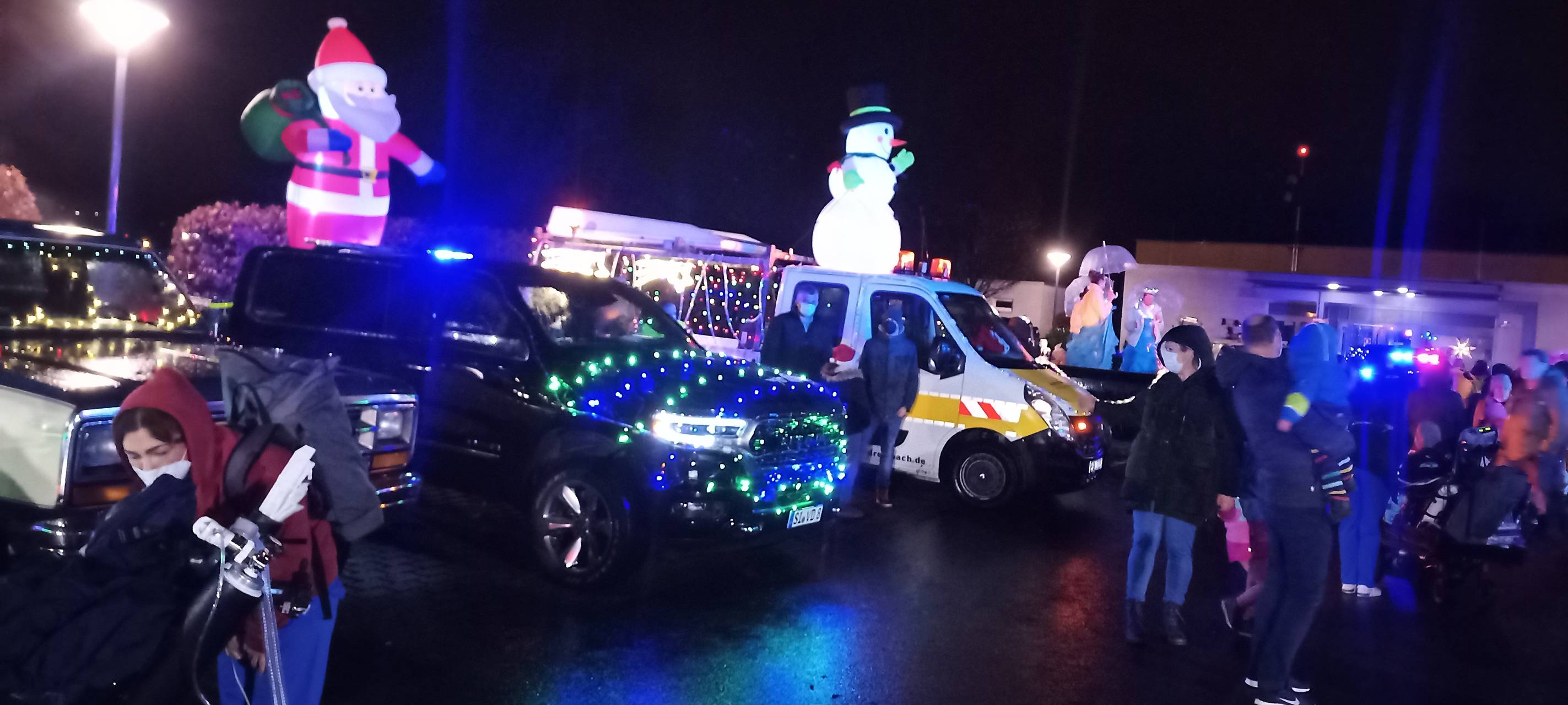 Blitzende Lichter in Siegen