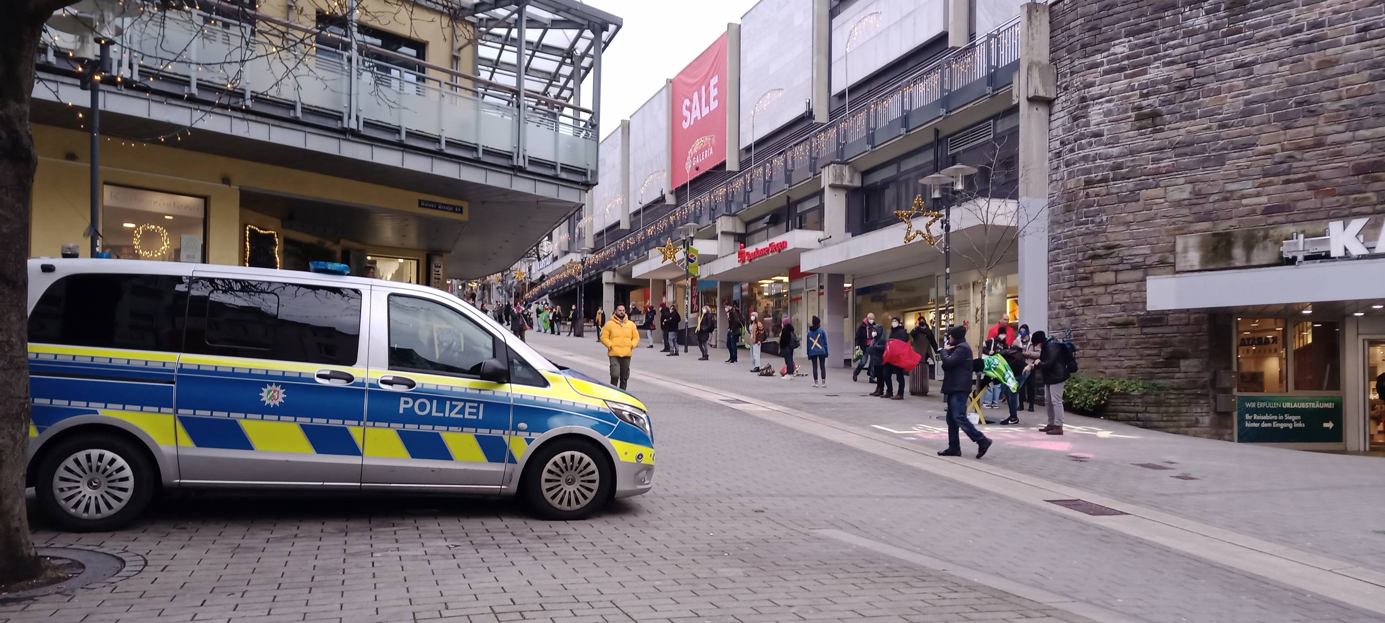 Aktivisten protestieren in Siegen
