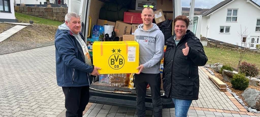 Juriy Dulenchuk organisiert Hilfstransporte aus Salchendorf