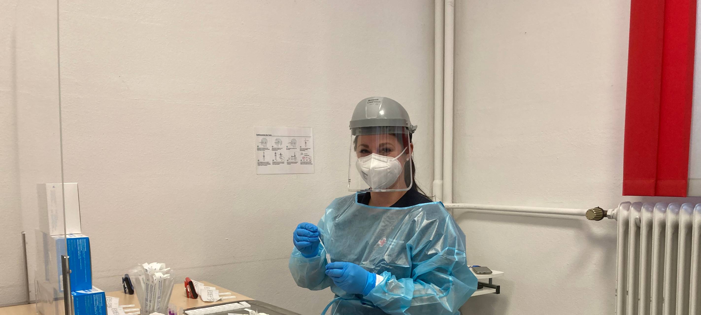 DRK Siegen-Wittgenstein betreibt seit einem Jahr Corona-Schnelltestzentren