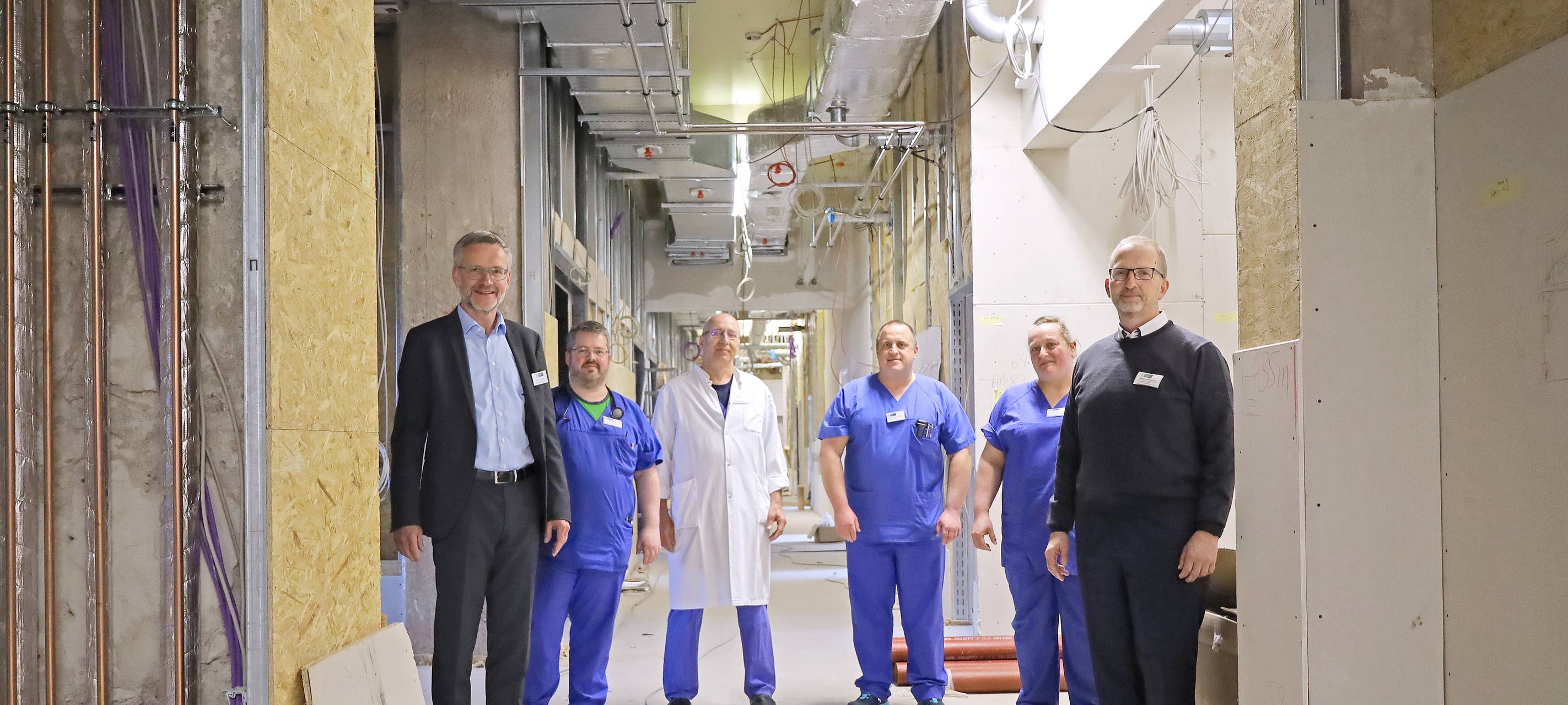 Das Team im Rohbau