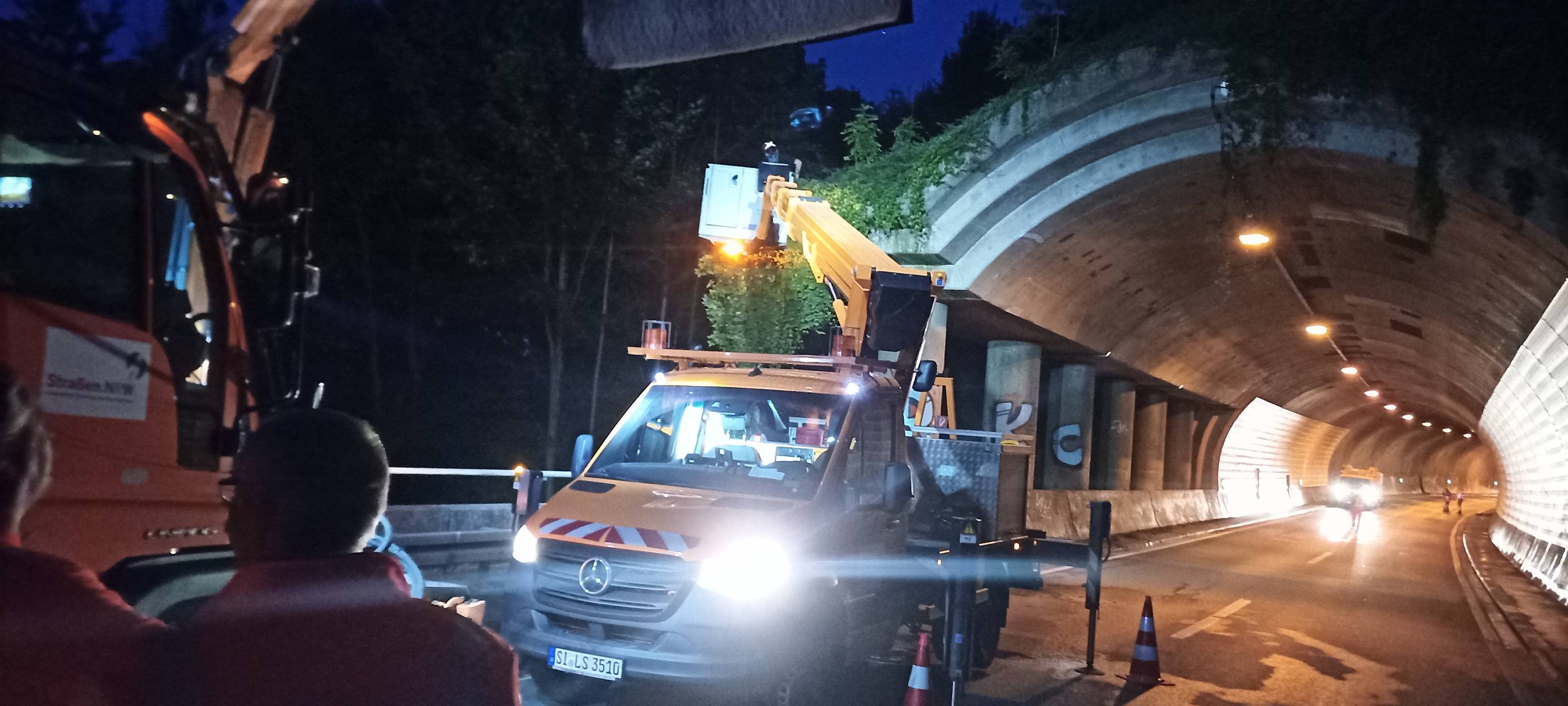 "Ziegenbergtunnel" auf der HTS wurde gereinigt