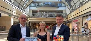 Pool-Billard-Turnier heute in der City-Galerie in Siegen