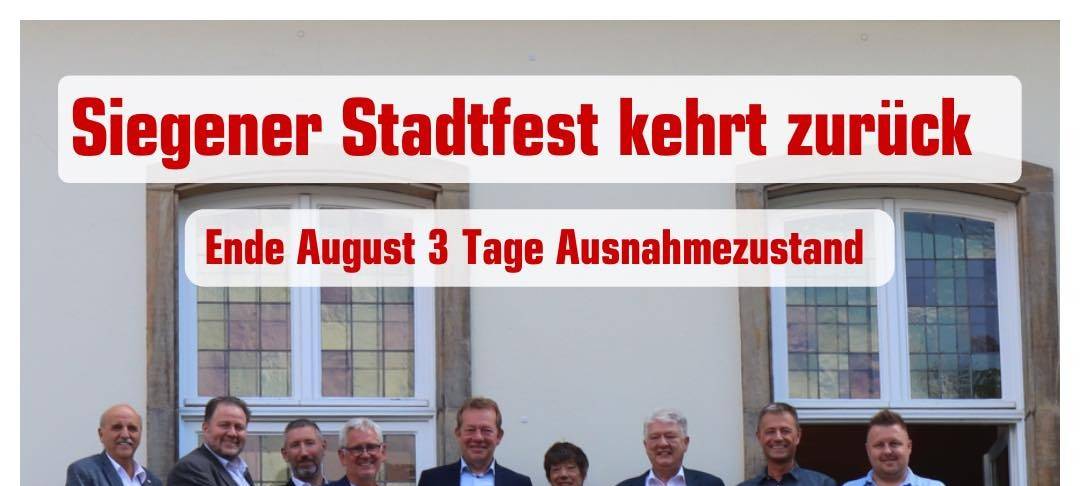Siegener Stadtfest in einem Monat