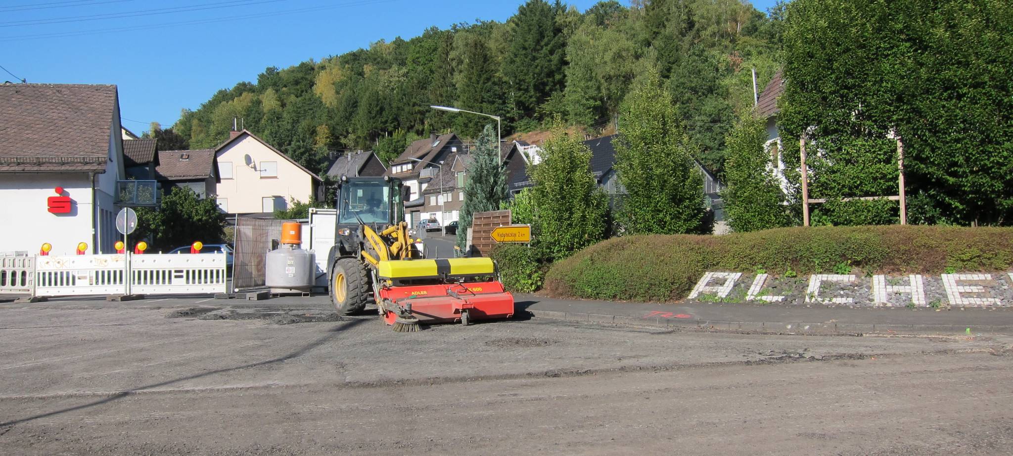 Backes schlecht erreichbar