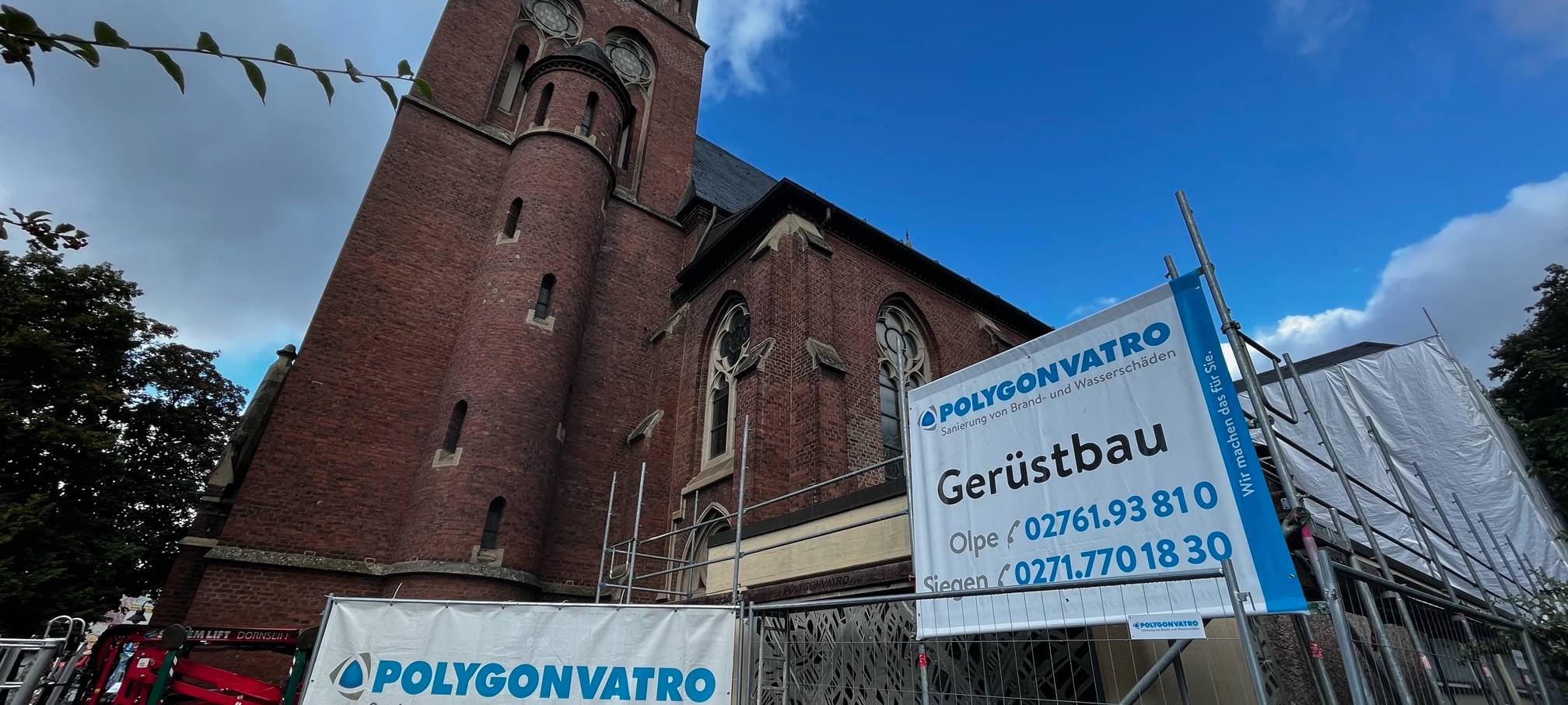 Sanierungsarbeiten an St. Joseph Kirche laufen