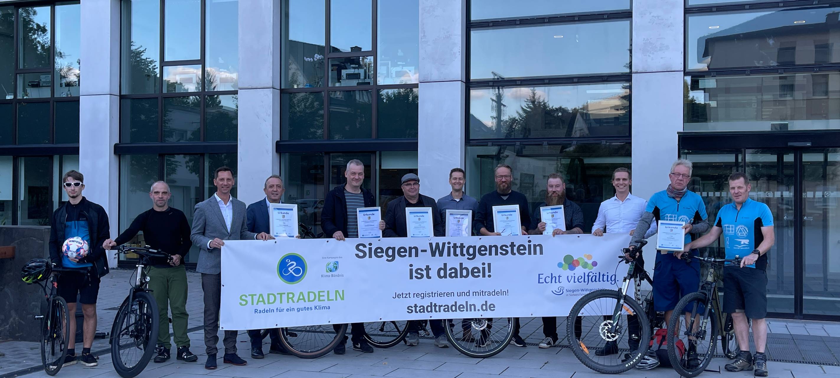 Kreis ehrt Sieger des Stadtradelns