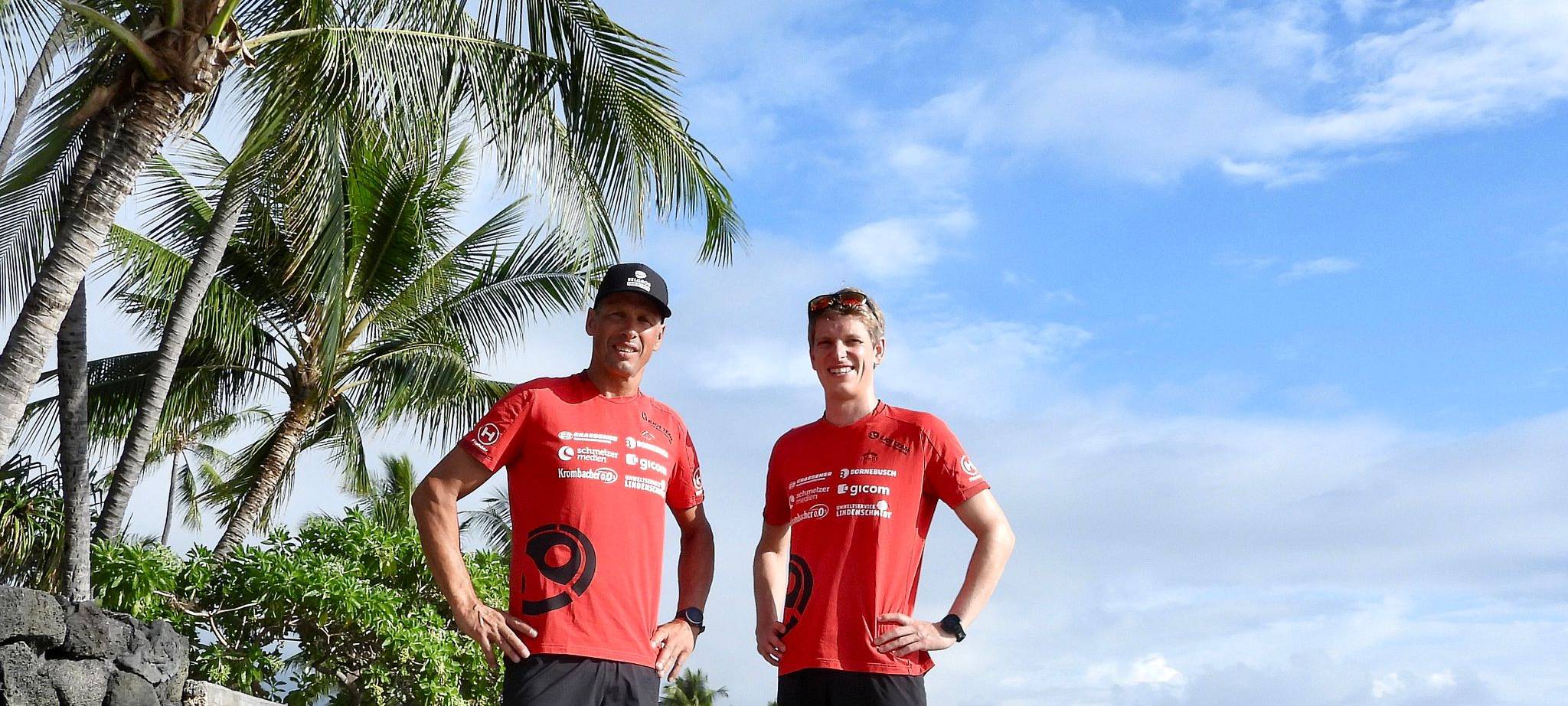 Felix Menn aus Hadem und Marco Göckus aus Eichen sind "Ironman" auf Hawaii gelaufen