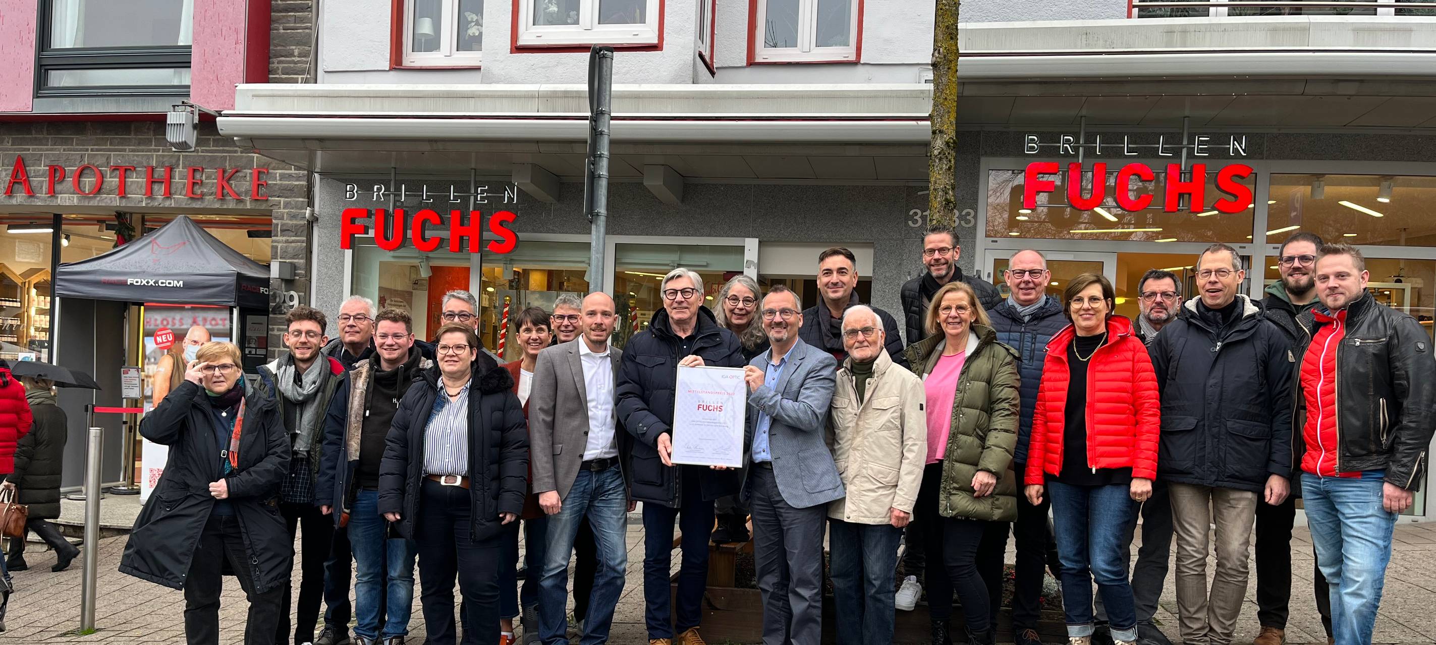 Mittelstandspreis für "Brillen Fuchs" in Siegen