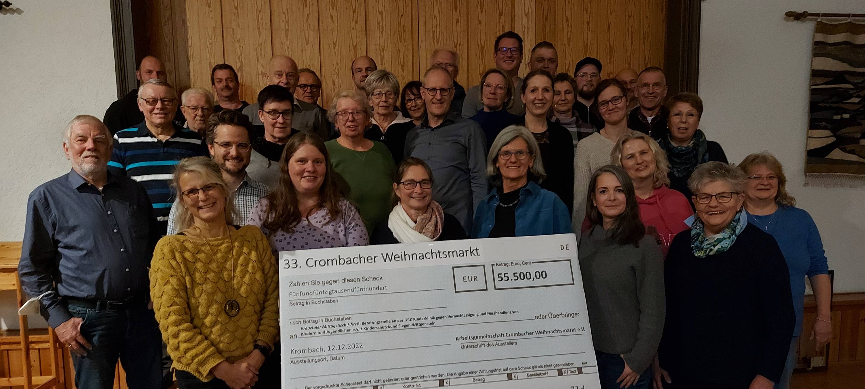 Crombacher Weihnachtsmarkt bringt 55.000 Euro