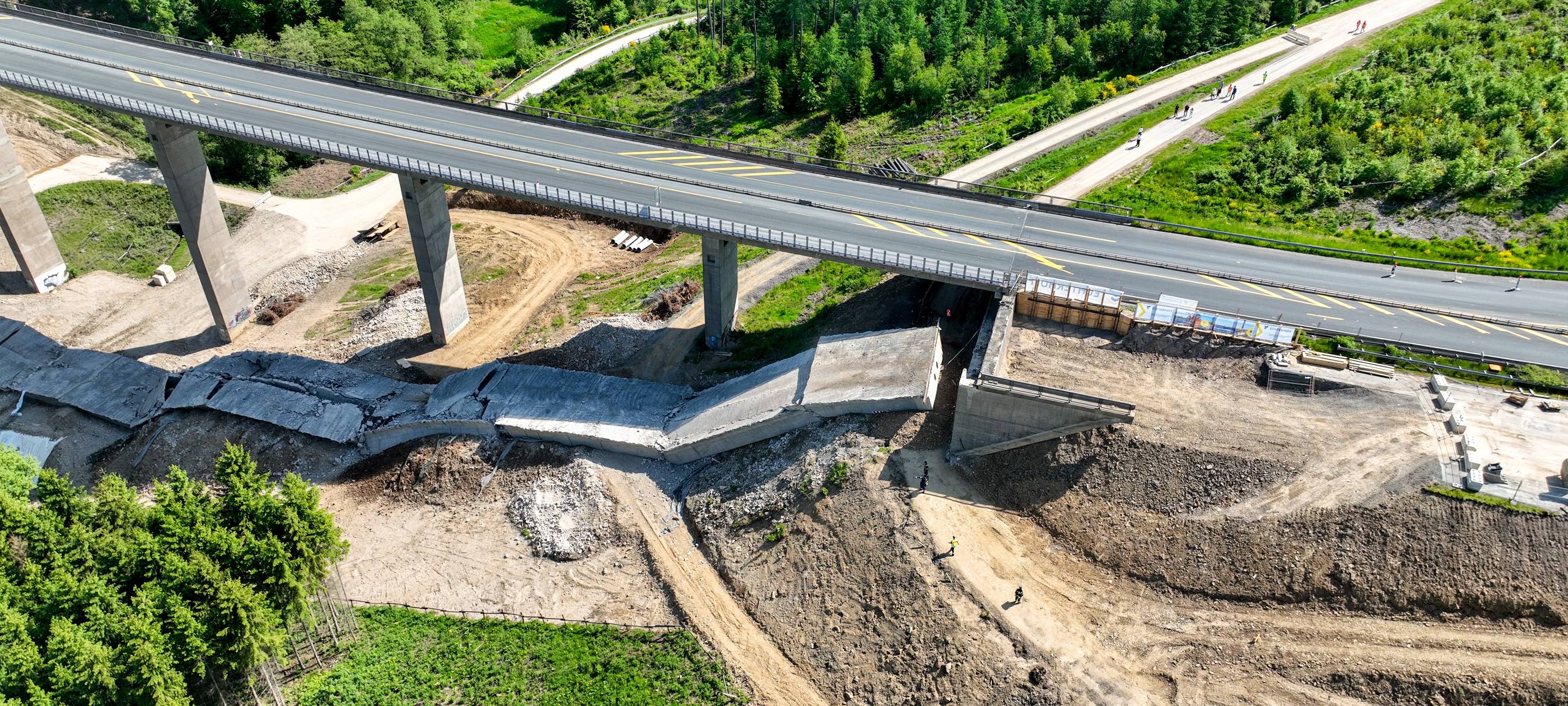 Nächste A45-Brückensprengung