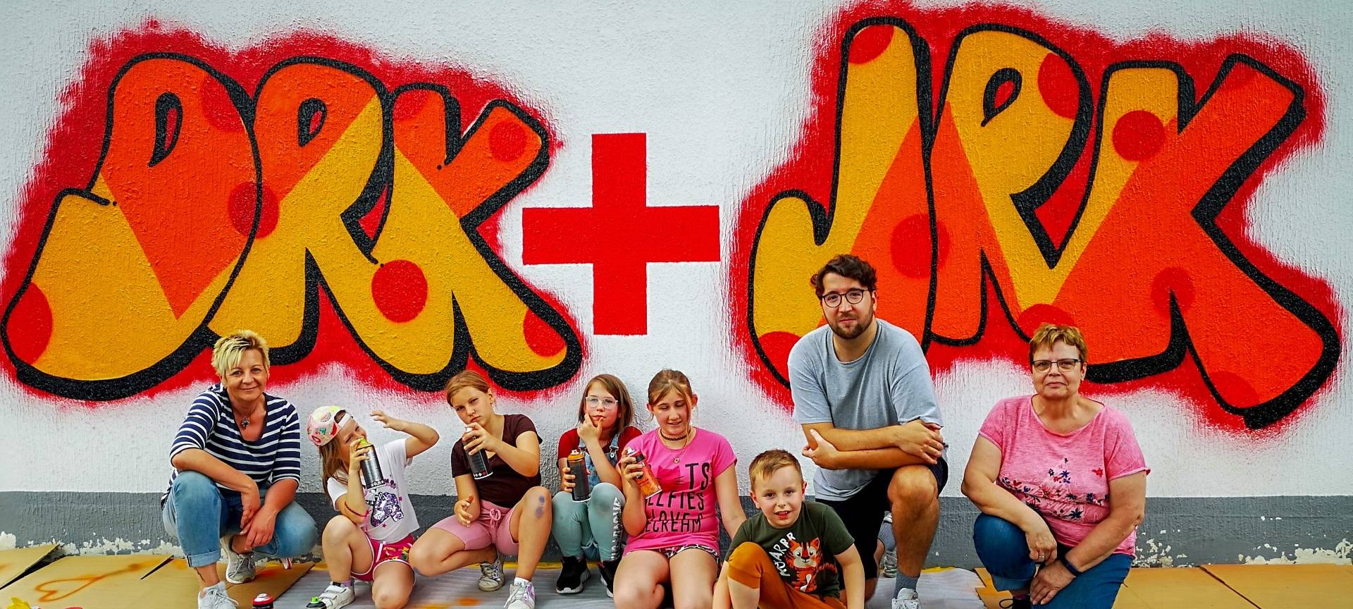 Siegener DRK-Nachwuchs lernt Grafitti-Sprayen