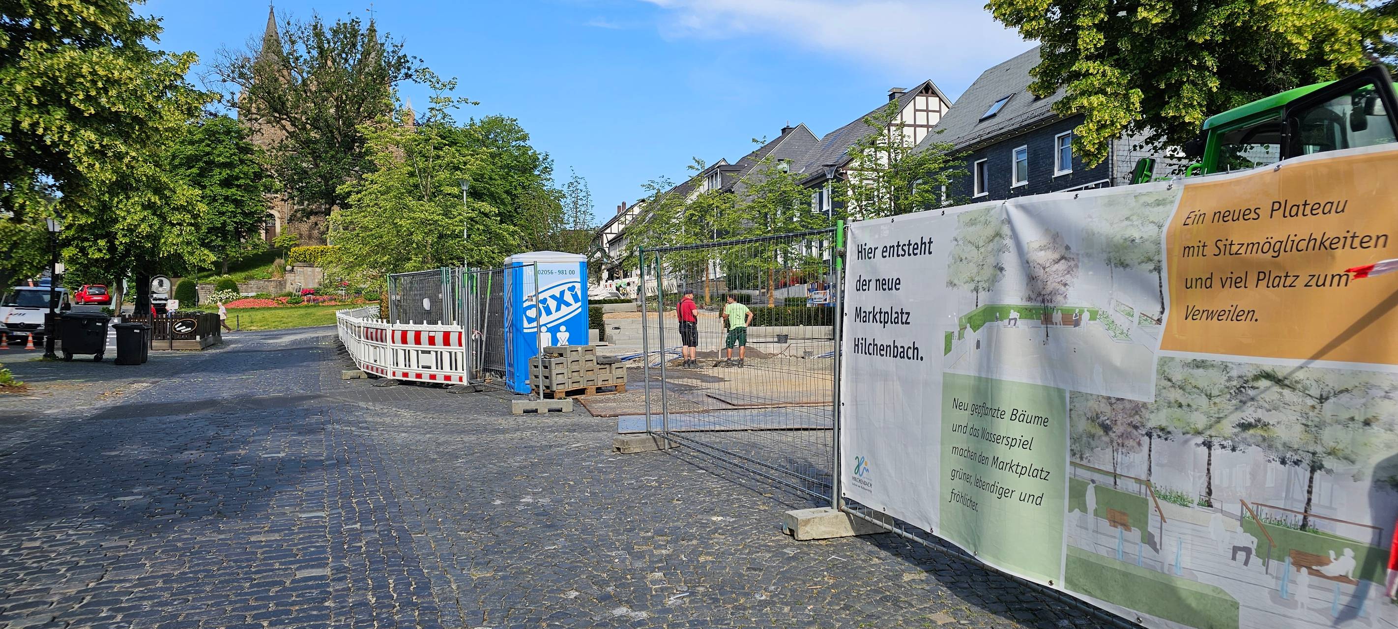 Umfangreiche Pflasterarbeiten