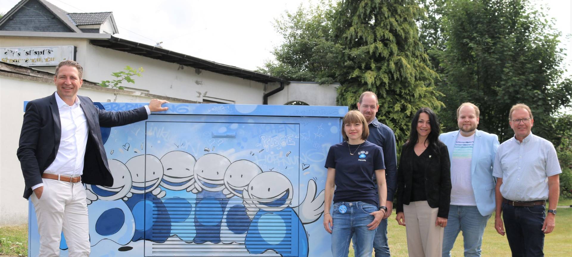 bunte Stromkästen in Neunkirchen