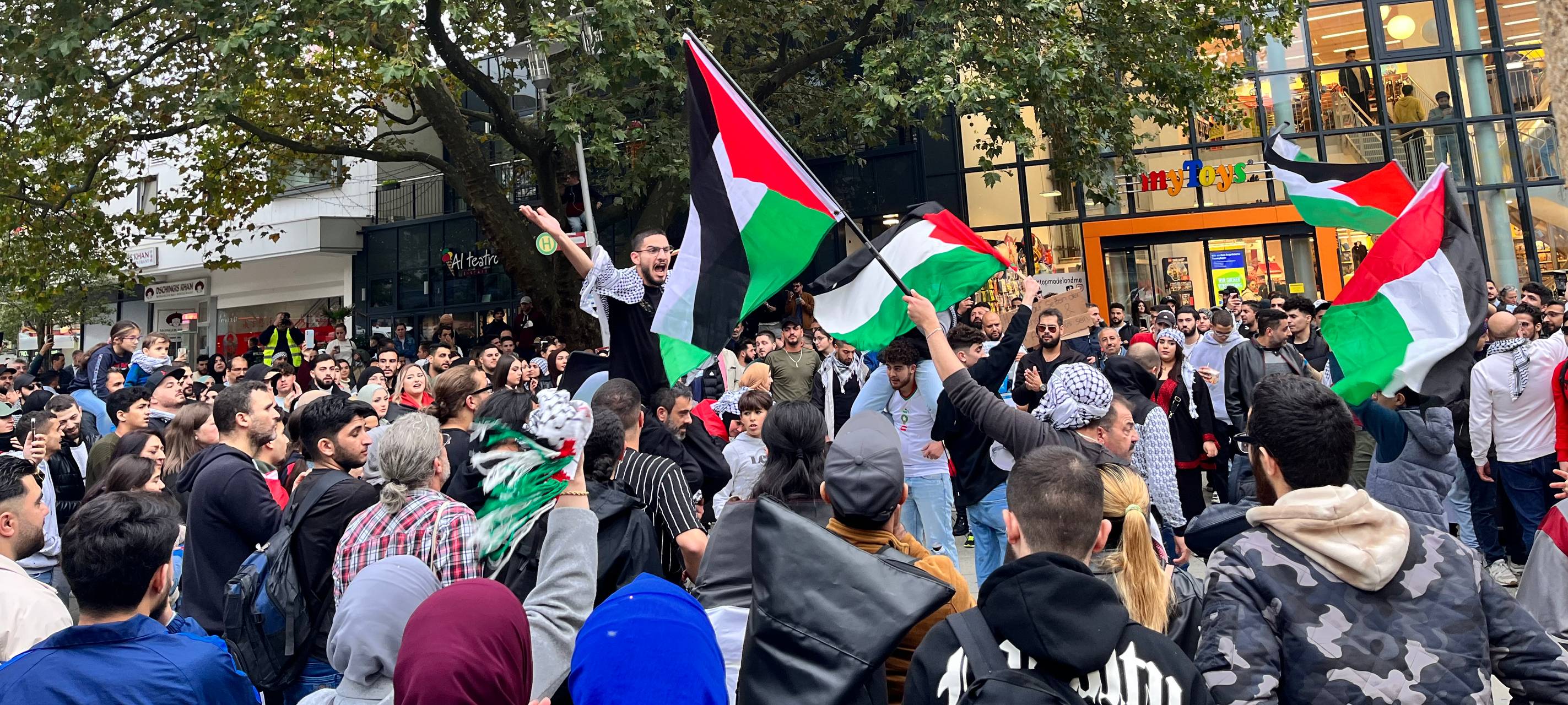 Pro-Palästina-Demo gestern in Siegen