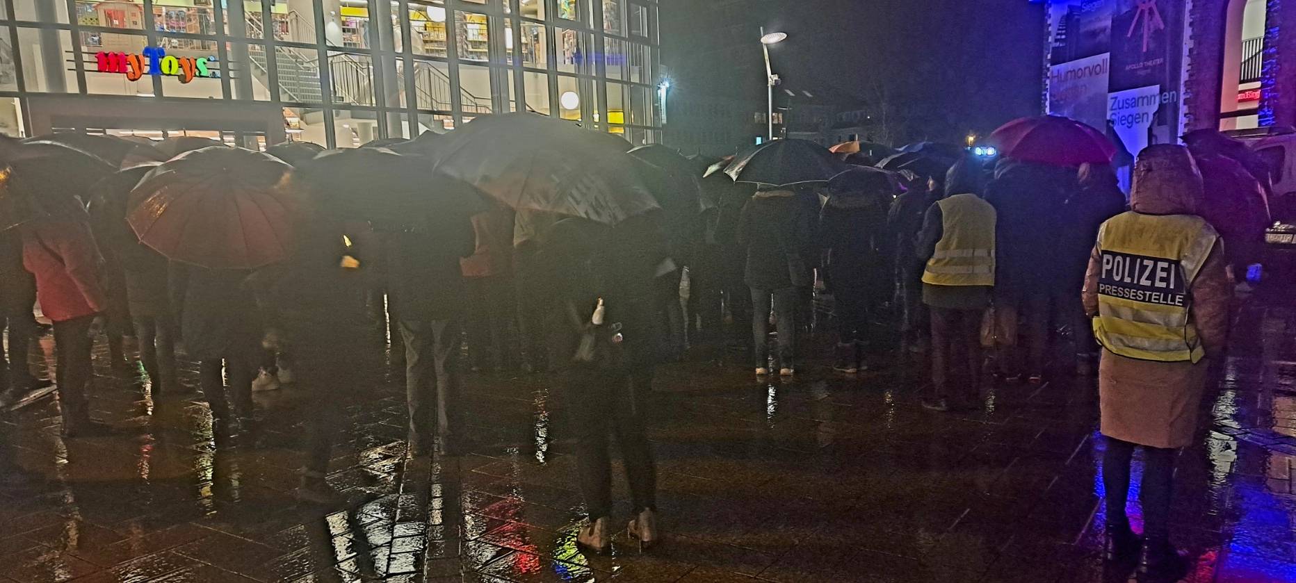 Schweigemarsch durch Siegen