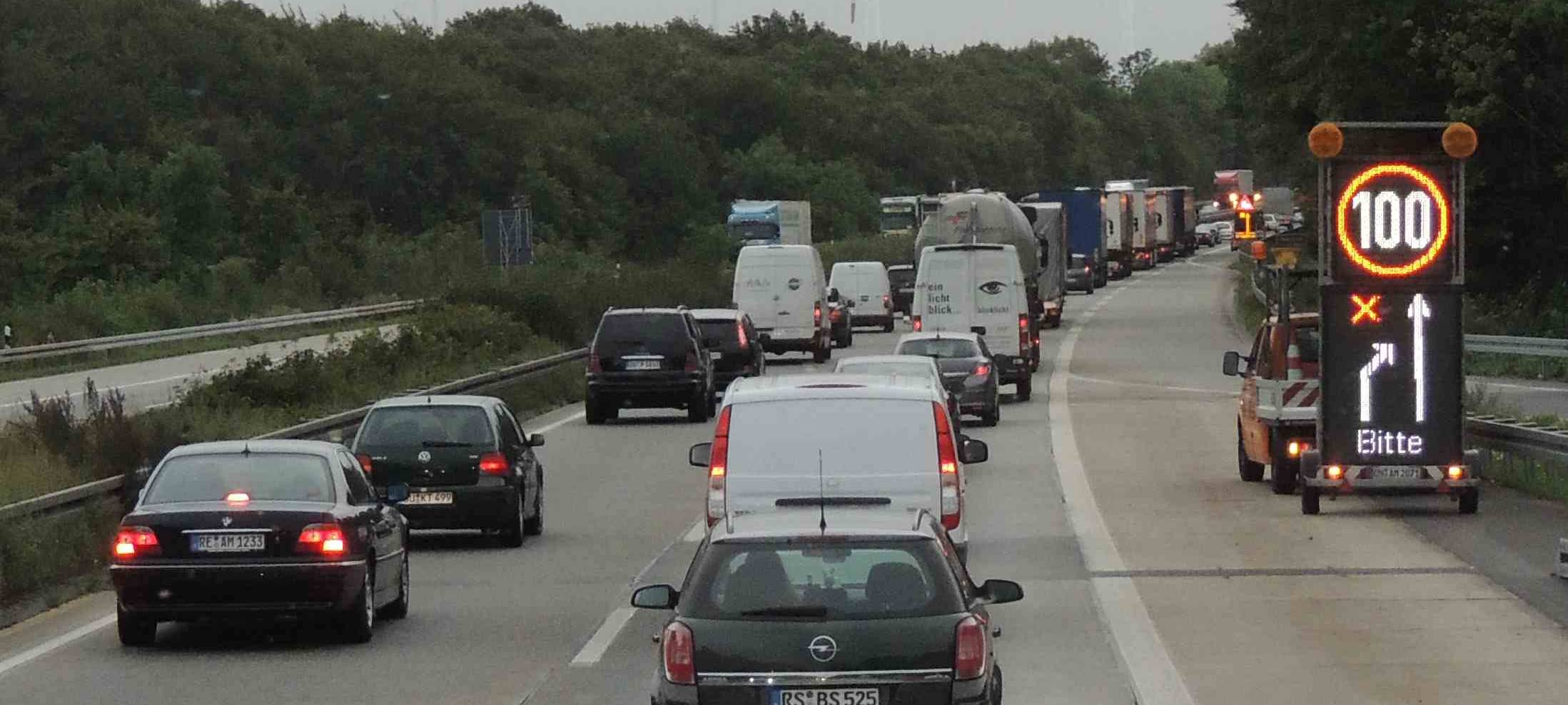 Stauprognose für die A 45