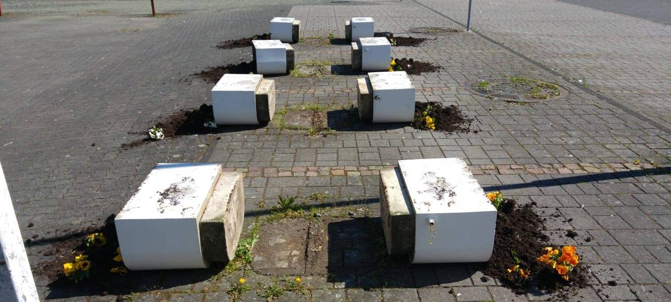 Vandalen in der Ortsmitte Neunkirchen