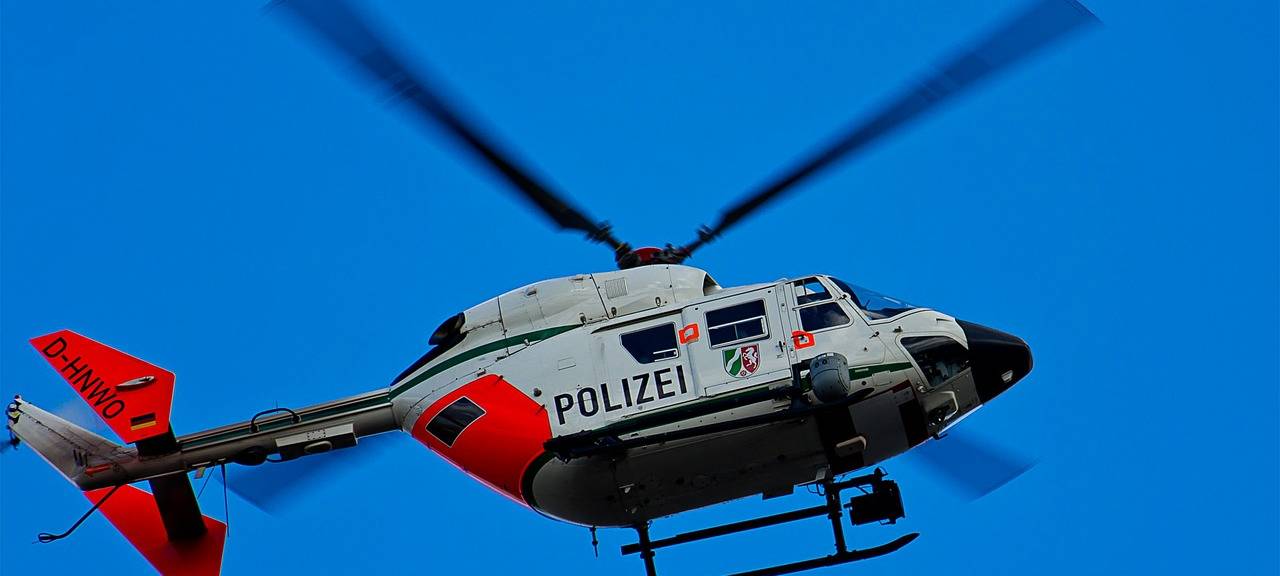 Hubschrauber überwacht Strecke der Rothaarbahn
