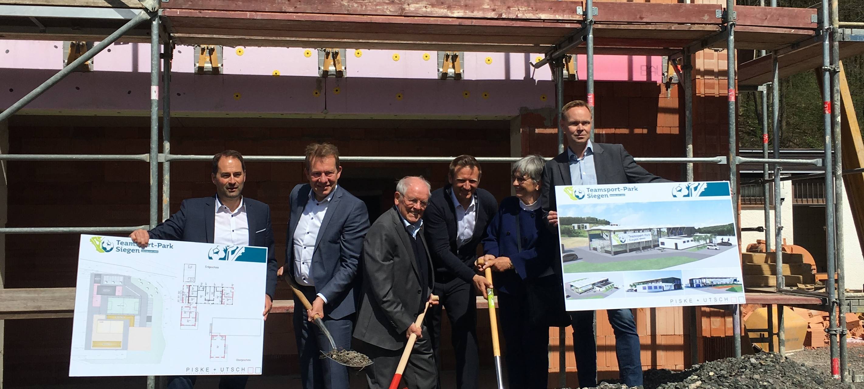 Spatenstich für neuen TeamSportPark