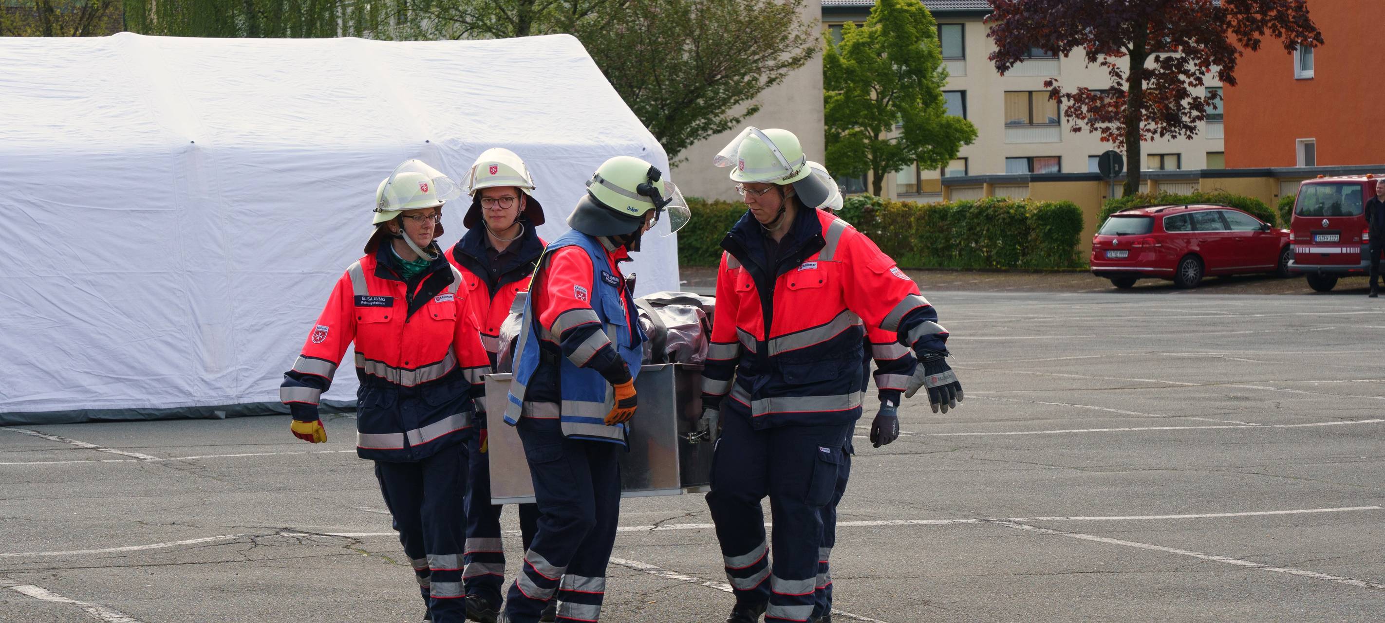 Rettungskräfte in Siegen-Wittgenstein üben EM-Ernstfall
