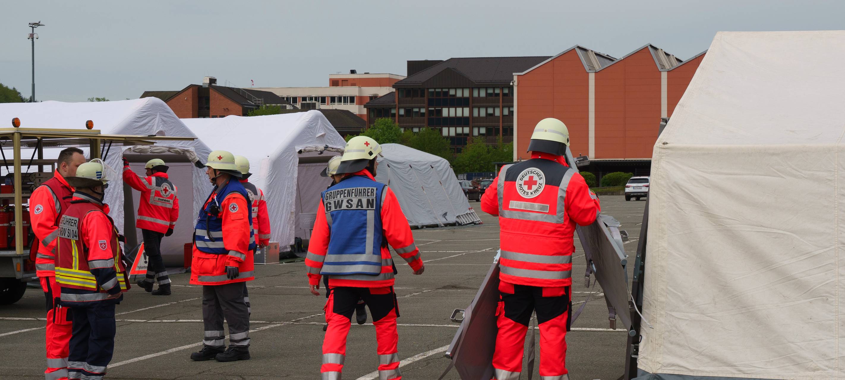 Rettungskräfte in Siegen-Wittgenstein üben EM-Ernstfall
